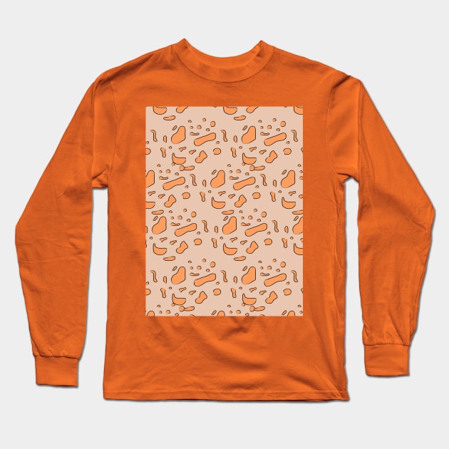 Leopard spots, animal ornament Long Sleeve T-Shirt by grafinya